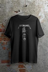 WePOD Metallica Retro Guitar Siyah Unisex Tshirt