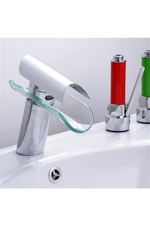 Hedi's Home Hedi's Şelale Bambu Cam Lavabo Bataryası