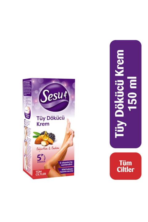 Sesu Tüy Dökücü Krem Böğürtlen&badem 150 Ml