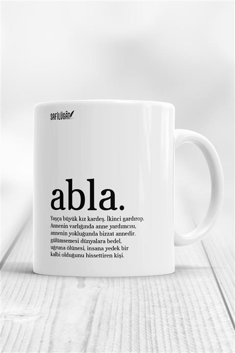 Mykupa Abla Açıklamalı Baskılı Kupa Bardak