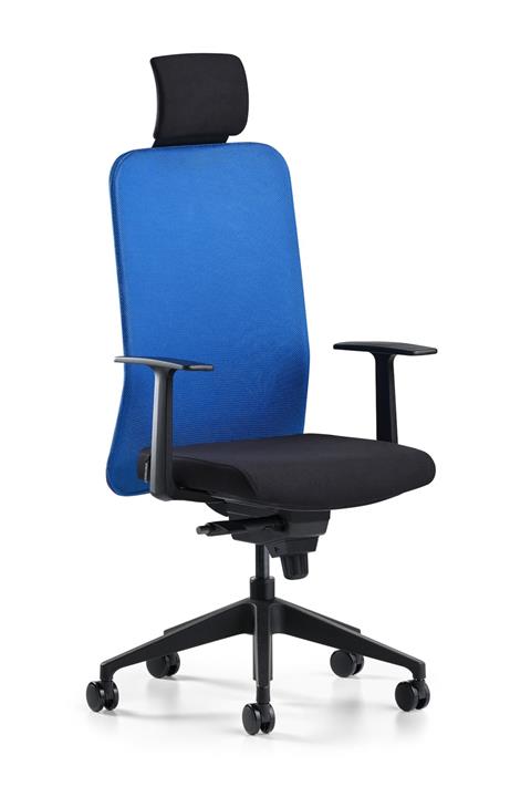 Bürotime Comfy Başlıklı Çalışma Koltuğu Mavi/siyah