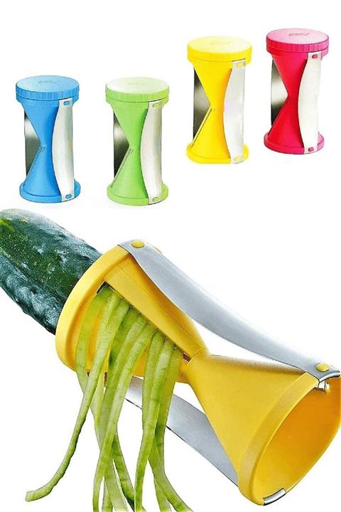 ZUZU MADE Spiral Sebze Doğrayıcı Sebzeleri Spagetti Doğrama Aparatı Spiral Havuç Kabak Salatalık Açacağı