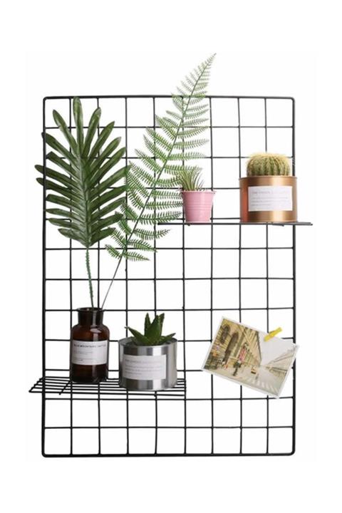 Miniminti Siyah Metal Tel Pano - 65x45 cm