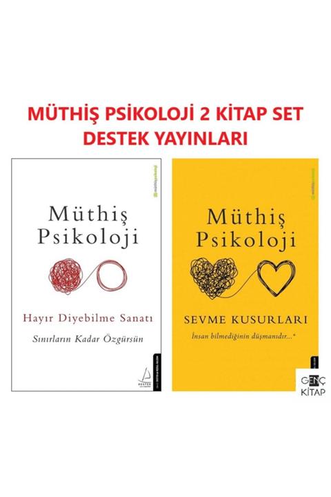 Destek Yayınları Müthiş Psikoloji 2 Kitap Set Hayır Diyebilme Sanatı Sevme Kusurları