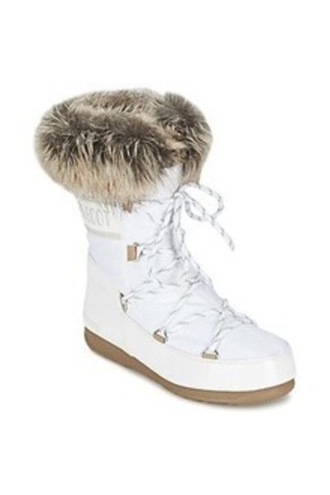 MOON BOOT Beyaz Kadın Kar Botu 24002900-002 W.e. Monaco Low Whıte