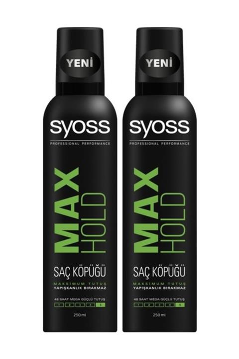 Syoss Max Hold Köpük 250 ml x 2 Adet
