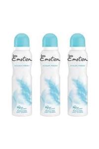 Emotion Ocean 3 Adet Fresh Deo 150 ml