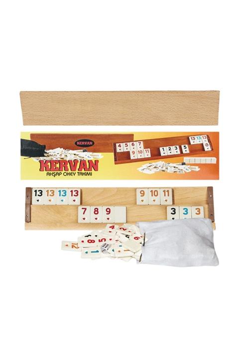 Kervan Büyük Ahşap Okey Takımı