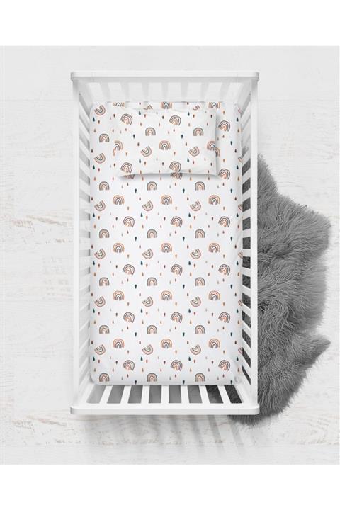 BLZ Damla Gökkuşağı Bebek Çarşaf Seti