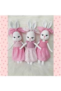 OYUNCAKPARK Kurdelalı Tavşan Amigurumi Organik Oyuncak