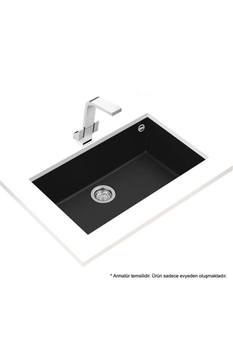 Teka Square 72.40 Tg Black Granit Evye, Tezgahaltı