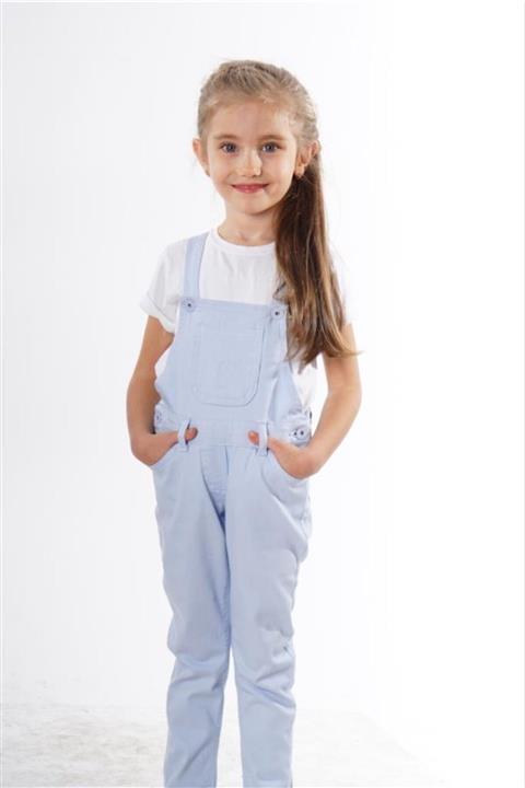 Varol Kids Kız Çocuk Mavi Renkli Kot Pantolon Salopet