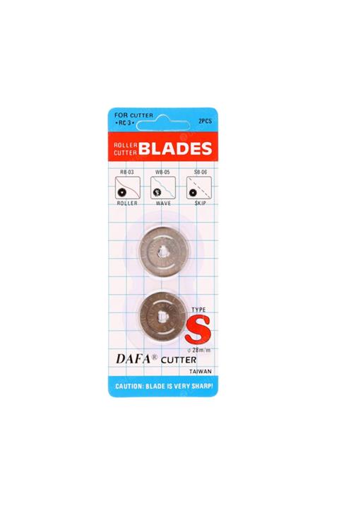 KARACA MAKİNE Rulet Kumaş Kesici Yedek Düz Bıçak 28mm