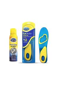 Scholl Tabanlık Günlük Erkek + Koku Giderici Ve Terleme Önleyici Ayak Spreyi 150 Ml