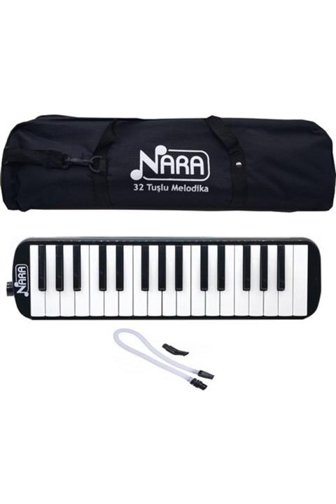 NARA Melodika 32 Tuşlu Bez Çantalı Siyah Nr-32-s