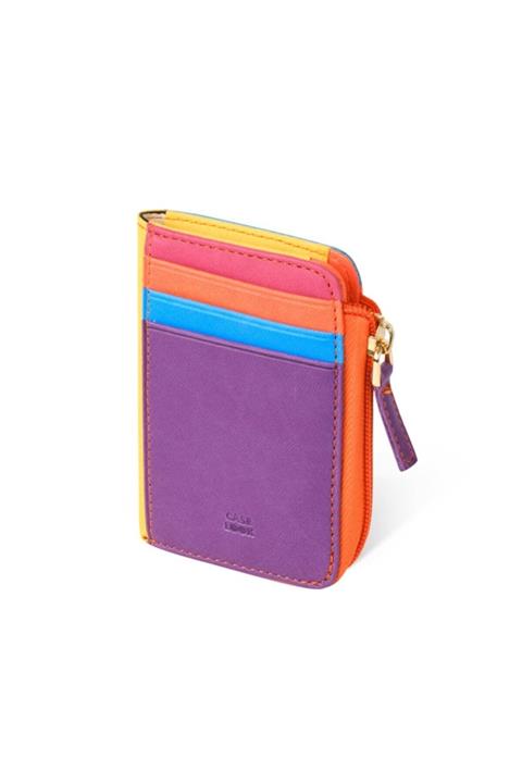 Case Look Kadın Deri Renkli Fermuarlı Küçük Cüzdan Angel 01