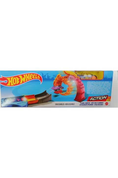 HOT WHEELS Hotwheels Akrobasi Atlayışı Oyun Seti Ateş Halkası Fth81