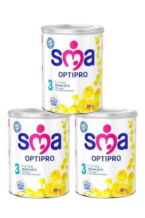 SMA 3 Optipro Devam Sütü 800 Gr X 3 Adet