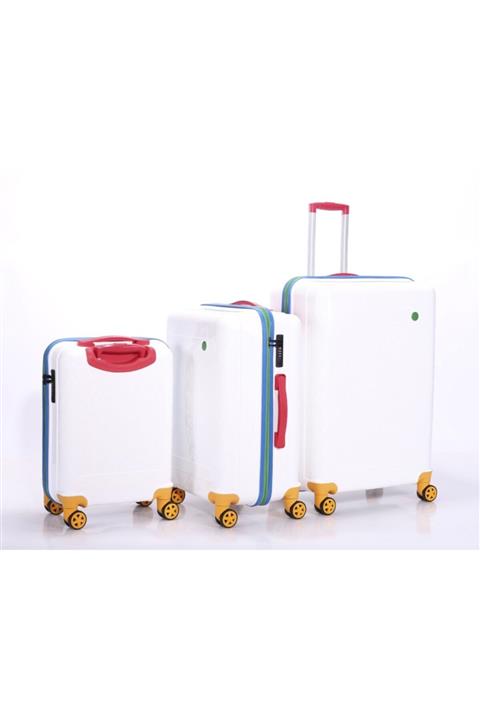 Benetton Bntp301x Pp Seyahat Valizi White Set