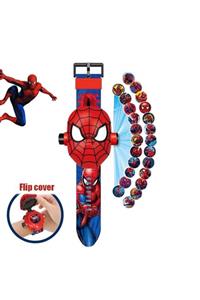 SPIDERMAN Çocuk Spiderman Figürlü Projeksiyonlu Dijital Kol Saati