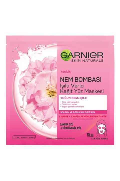 Garnier Nem Bombası Kağıt Maske Sakura