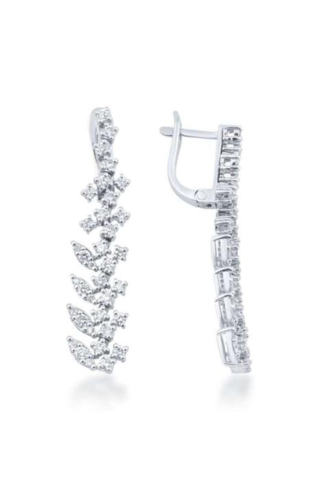 Niş Pırlanta 1,11 Karat Fantezi Pırlanta Küpe