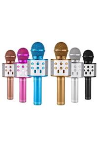 PARANOYAK Ws-858 Karaoke Mikrofon Bluetooth Hoparlör Aux Usb Mikro Sd Kart Girişli