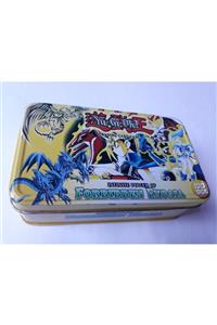 OYUNCAKSAHİLİ Yugioh 90 Adet Oyun Kartı Kapaklı Metal Kutu Kuşe Oyun Kartlar Gold9