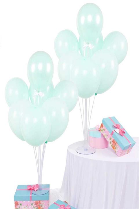 partisüs Balon Standı Makaron Balon Demeti Yeşil Renk 2 Li