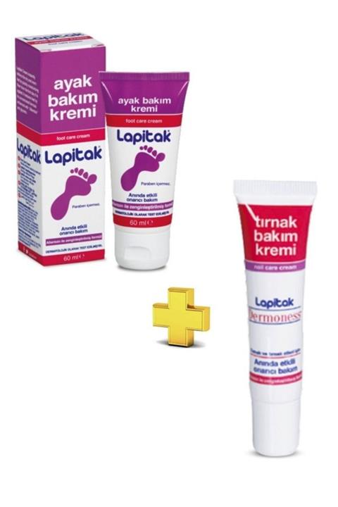Lapitak Ayak Bakım 60 Kremi ml + Tırnak Bakım Kremi 15 ml