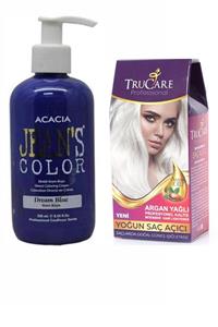 Trucare Saç Açıcı Ve Acacia Jeans Color Saç Boyası Mavi Rüya 250ml