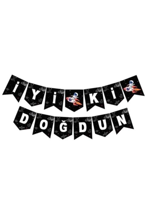 Uzay Temalı Iyi Ki Doğdun Banner