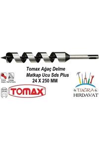 Tomax Sds Plus Ağaç Delme Ahşap Delme Delici Matkap Ucu 24x250