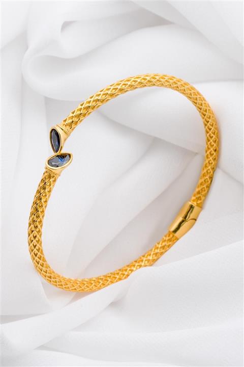 Bilezikci Damlataş 22 Ayar Kelepçe Altın Bilezik