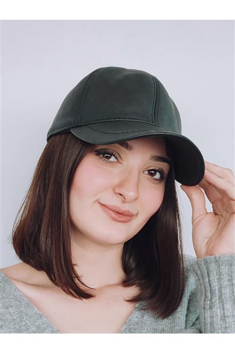 AYŞEHARMAN Deri Şapka