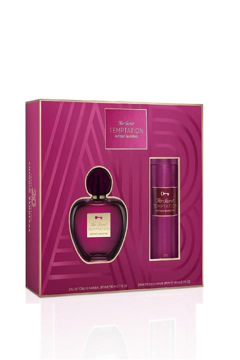 Antonio Banderas Her Secret Temptation Edt 80 ml Kadın Parfüm Seti 8411061925089