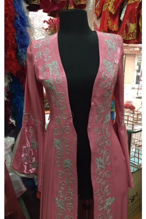 GÜVEN Kına Gecesi Bindallı Kaftan Takım Monoray Kumaş