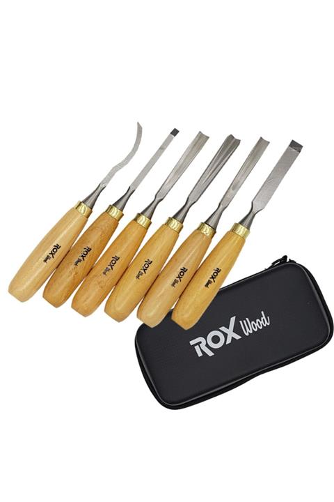 Rox Wood Ahşap Oyma Iskarpela Seti 6 Parça