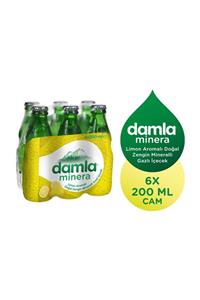 Damla Damla Minera Limon Aromalı 6X200 Ml