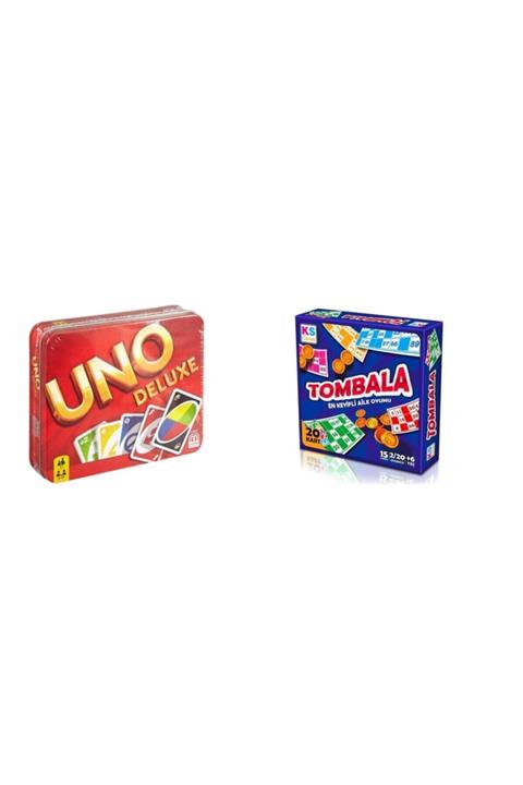 Mattel Games Uno Deluxe + Tombala 2'li Yılbaşı Oyun Seti