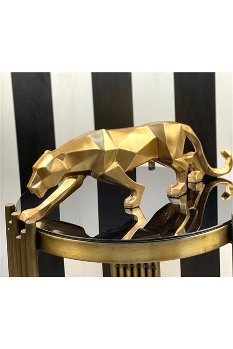 Mirsa Global Kubik Leopar Biblo Gold