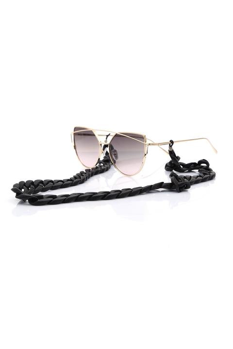 By Harmony Unisex Gözlük Aksesuarı BH 001 Siyah Kalın Gözlük Zinciri