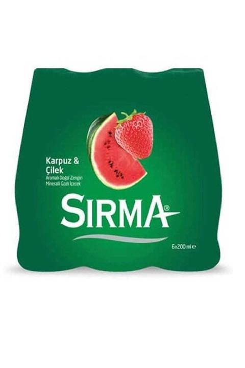 Sırma Soda Karpuz&Çilek 200 ml 6'lı
