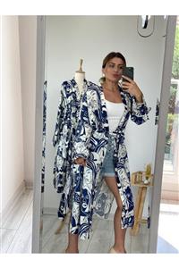 cool chıc EK Desenli Kimono