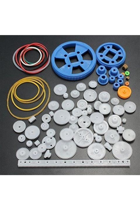 Robotistan 80 Parça Plastik Dişli Çark Seti - Hobi Dişli Seti