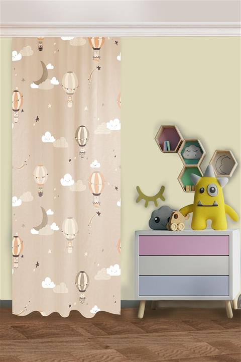 HOMESSA Uçan Balon Çocuk Odası Fon Perde