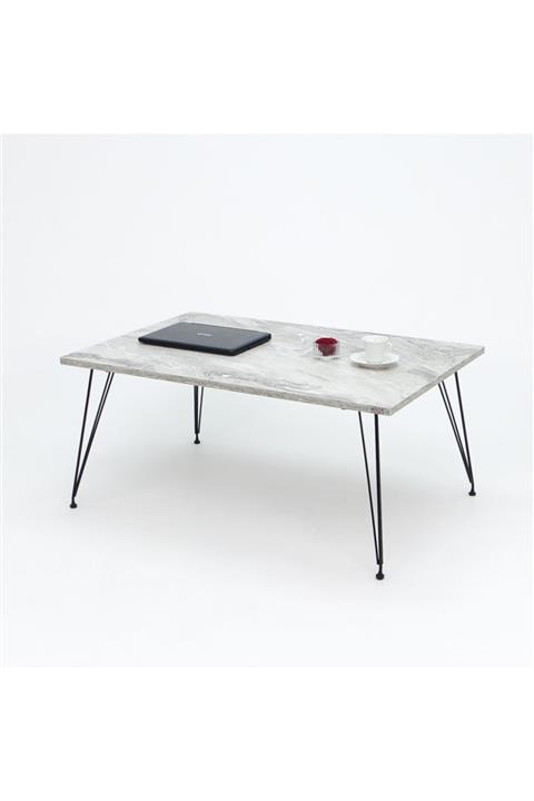 Mars Mobilya Sera Gri Bahçe Balkon Sehpası