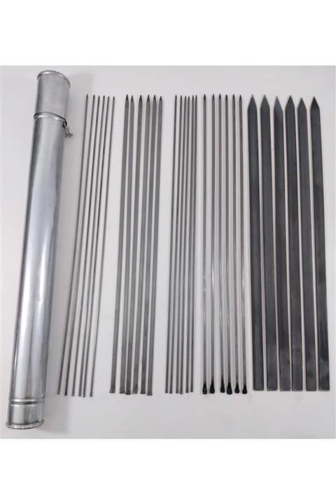 Mutfakkapında Mangal Şiş Seti Kebap Şiş Seti Profesyonel 31 Parça