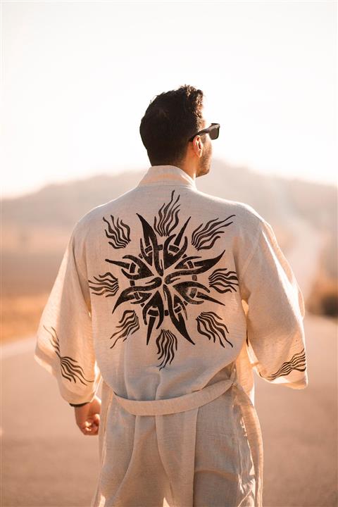 Mojo Summer Helios Keten Kimono