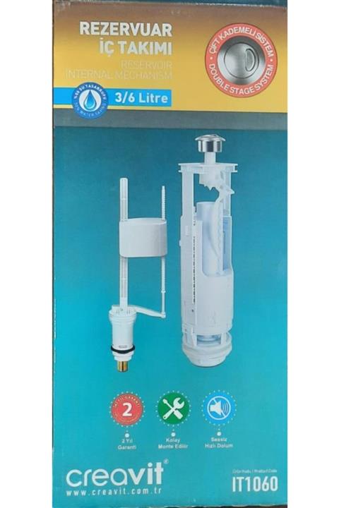 Creavit Klozet Iç Takım Çift Kademeli Basmalı Sistem It1060 3/6 Lt
